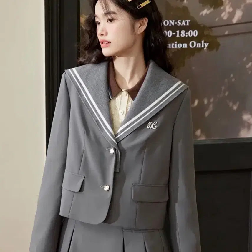 [BUNJANG] KUOSE Detachable Sailor Jacket / 쿠오세 KUOSE 탈부착 세일러 자켓
