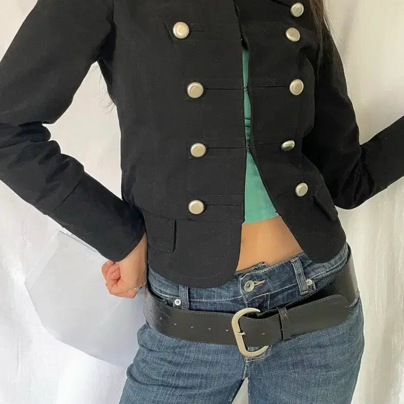 [BUNJANG] Dimanche Napoleon Jacket Black / Dimanche 디망쉬 나폴레옹 자켓 블랙
