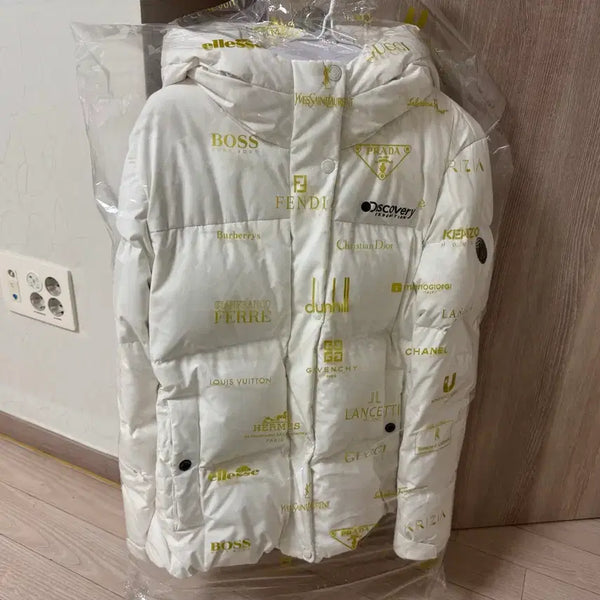 [BUNJANG] Discovery Women's Goose Down Padding Jacket White Size 100 / 여성.디스커버리.구스 패딩