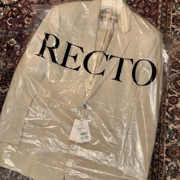 [BUNJANG] RECTO 80s Viscose Oversized Jacket Blazer / 렉토 80S 비스코스 오버 자켓 블레이저