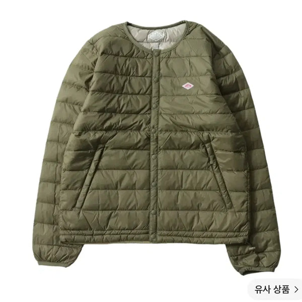 [BUNJANG] DanTon Inner Down Crewneck Olive (XL) / 단톤 이너 다운 크루넥 올리브(XL)