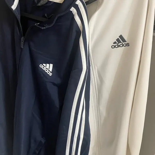 [BUNJANG] Adidas Navy & White Jersey (M Size) / 아디다스 네이비&화이트 져지