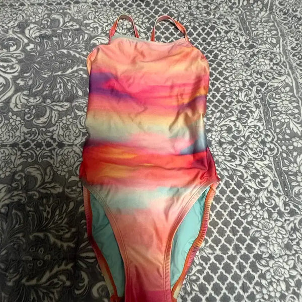 [BUNJANG] Halterneck Swimsuit Gradient Pattern / 홀터넥 수영복 그라데이션(급처)