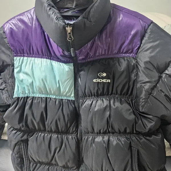 [BUNJANG] Eider Women's Color Block Short Padded Jacket / 아이더 패딩