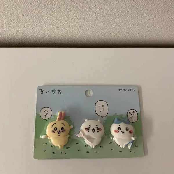 [BUNJANG] Cheekawa Hachiware Usagi 3-Piece Magnet Set / 먼작귀 치이카와 하치와레 우사기 마그넷 3종 세트