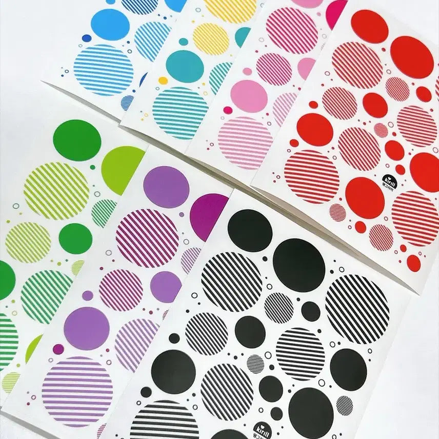[BUNJANG] Kirill Circular Deco Sticker Set (7 Types) / 키릴 원형 데코 스티커 7종