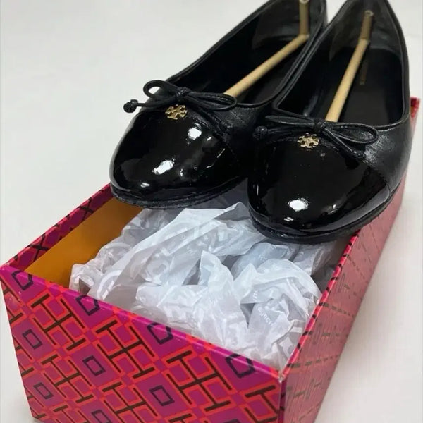 [BUNJANG] Tory Burch Cap Toe Ballet Flat Shoes / 토리버치 캡토 발레 플랫 슈즈