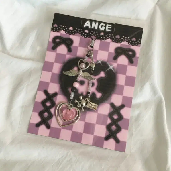 [BUNJANG] Handmade Gothic Punk Miso-nyeo Keychain / 고스 펑크 미소녀 수제 키링 양산형
