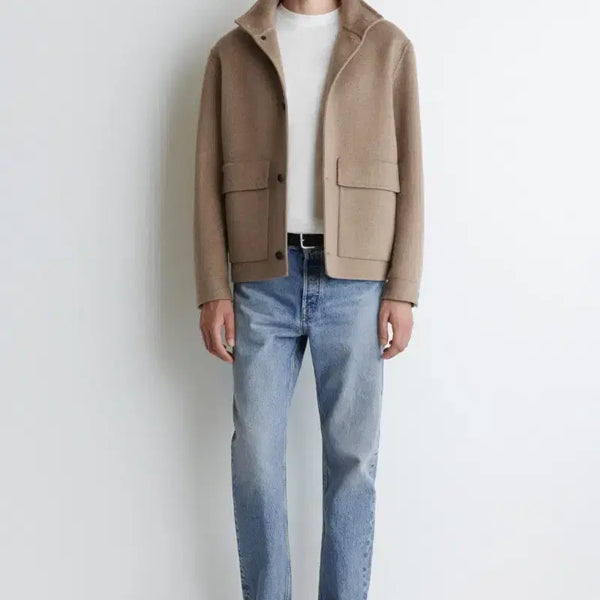[BUNJANG] COS Double-Faced Wool Funnel Neck Jacket / COS 코스 더블페이스 울 퍼널넥 자켓