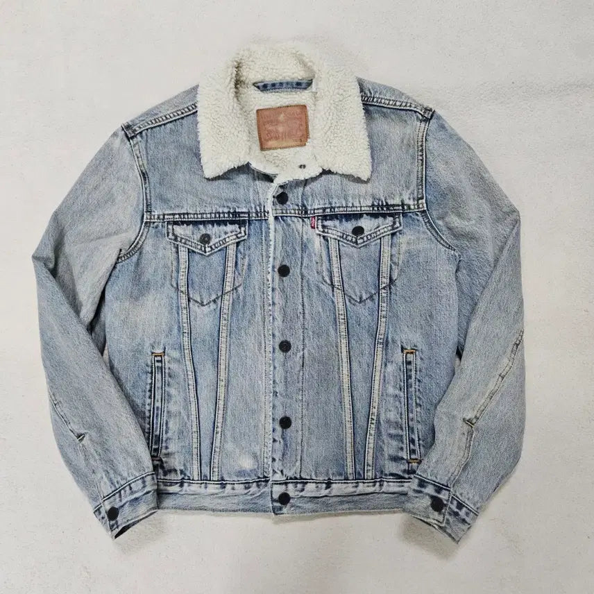 [BUNJANG] Levi's Sherpa Lined Denim Jacket / 리바이스 쉐르파 연청 자켓 급처