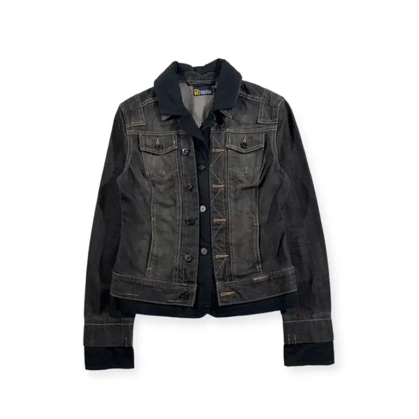 [BUNJANG] Nautica Denim Jacket Black / 노티카 데님 자켓 블랙