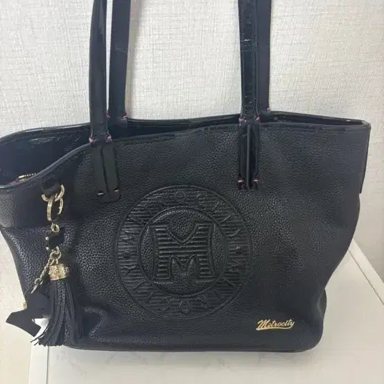 [BUNJANG] MCM Black Tote Bag / 메트로시티 블랙 토트백