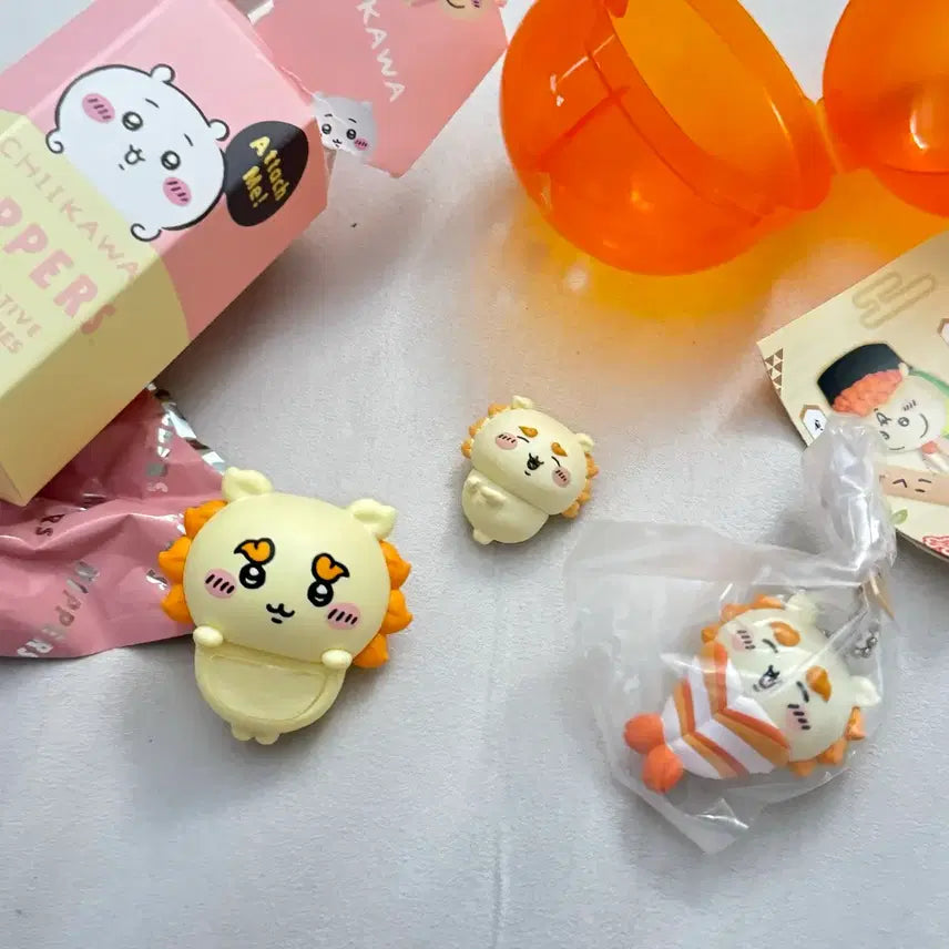[BUNJANG] Chiikawa Shisa Sushi Cable Bite & Keychain Bundle Set / (일괄) 치이카와 시사 히퍼 케이블바이트 스시 키링