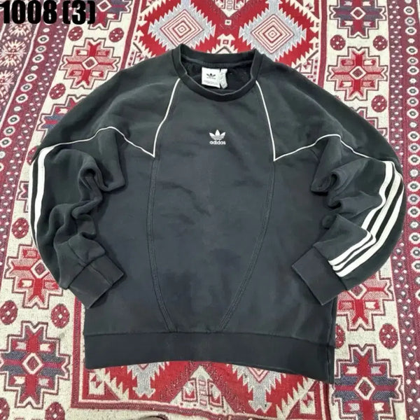 [BUNJANG] Adidas Three-Stripes Sweatshirt Black S / 아디다스 삼선 맨투맨 블랙 s 10/8