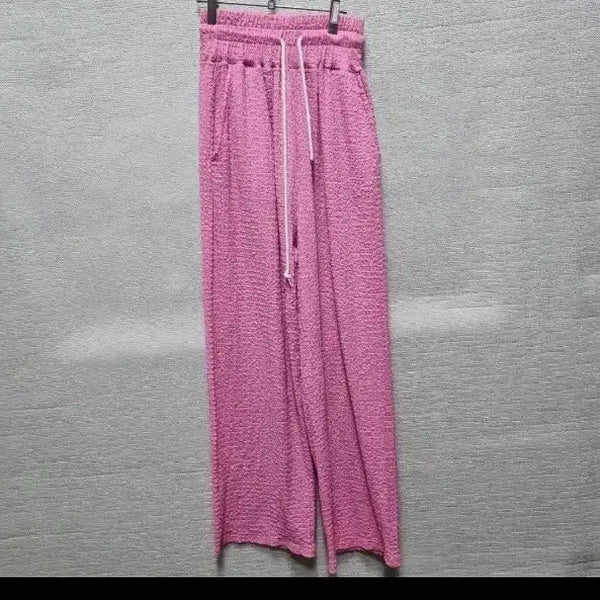 [BUNJANG] Z228 Wide Pants - Pink / z228 와이드 팬츠