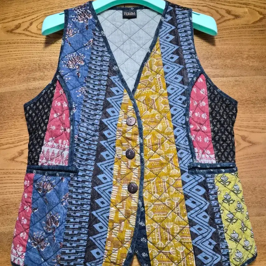 [BUNJANG] Patchwork Quilted Vest / 패치워크 조끼