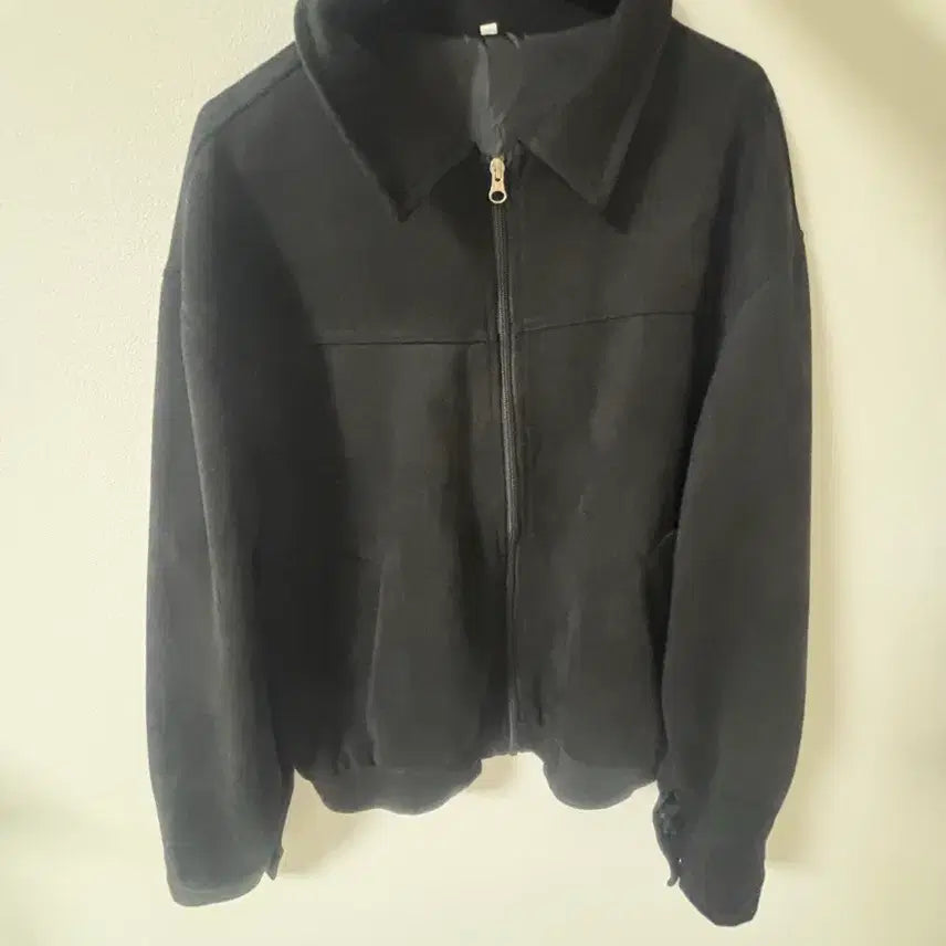 [BUNJANG] Black Suede Jacket / 스웨이트 자켓