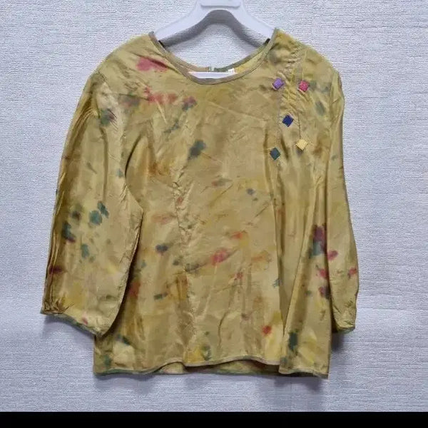 [BUNJANG] Women's Rayon Blouse with Colorful Pattern / z250 인견 블라우스