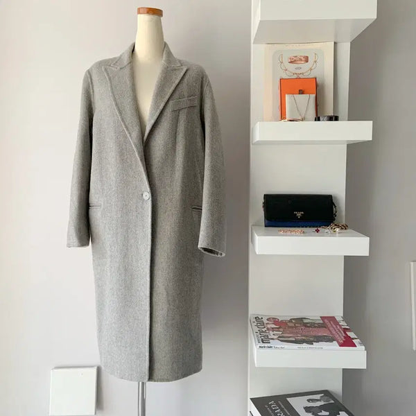 [BUNJANG] Sandro Wool Blend Long Coat / 55 산드로(SANDRO) 울 혼방 롱 코트