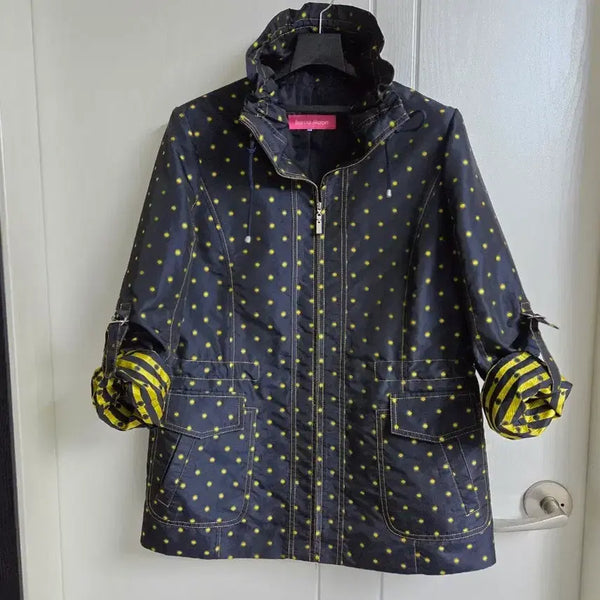 [BUNJANG] BurdaMoon Polka Dot Windbreaker Jumper / 부르다문 도트무늬 바람막이 점퍼