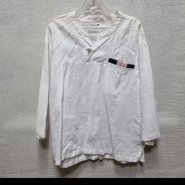 [BUNJANG] White Hanbok Top (XL) / z273 생활한복 상의