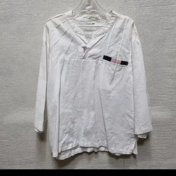 [BUNJANG] White Hanbok Top (XL) / z273 생활한복 상의