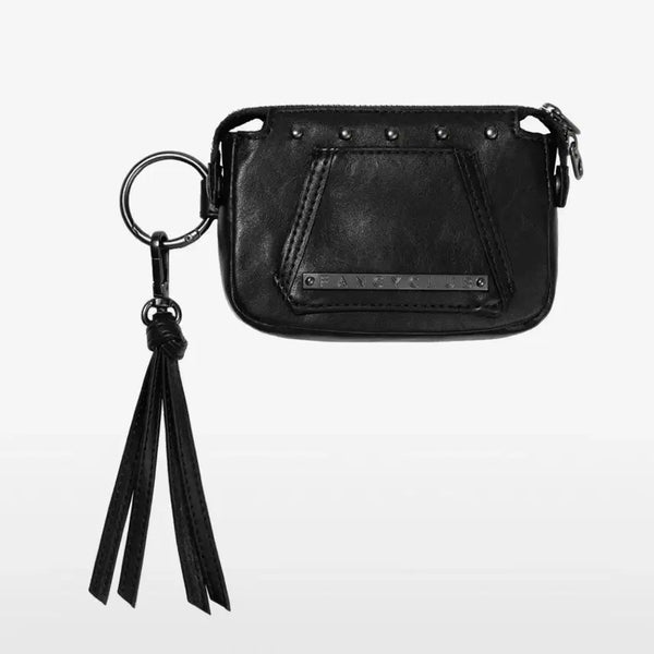 [BUNJANG] Fancy Club Veil Stud Wallet Black / 팬시클럽 베일 스터드 월렛 지갑 블랙