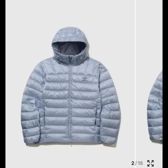 [BUNJANG] Umbro Lightweight Down Jacket Blue L / 엄브로 경량패딩 블루 L