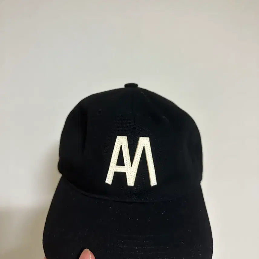 [BUNJANG] AM APPLIQUE LOGO CAP (BLACK) / AM APPLIQUE LOGO CAP (BLACK)