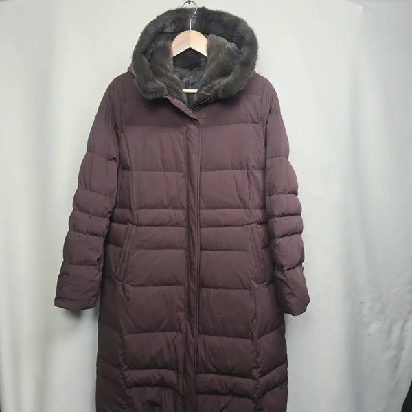 [BUNJANG] LEEGA Women's Goose Down Padding Fur Lined Size 95 / [LEEGA] 여성 모피 구스다운 패딩 95