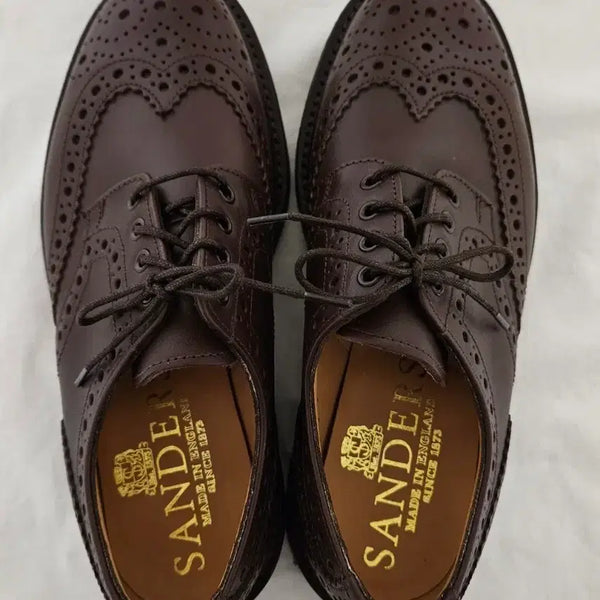 [BUNJANG] Sanders Wingtip Commando Sole Shoes / (새상품) 샌더스 윙팁 구두 코만도솔