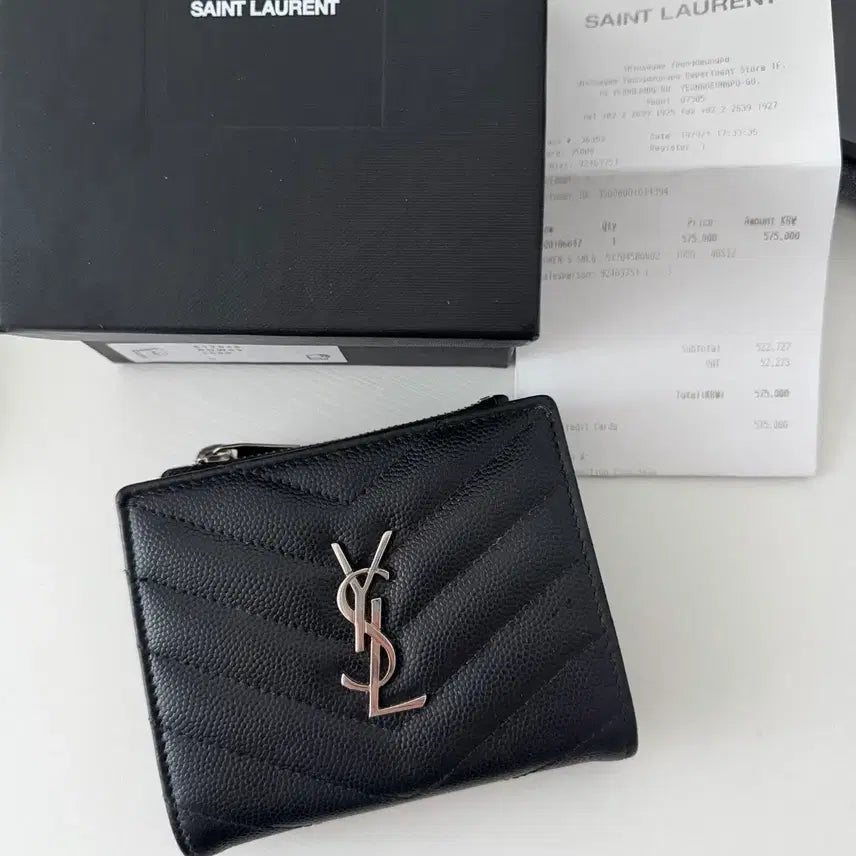 [BUNJANG] Saint Laurent Cassandra Matelassé Wallet / 생로랑 카산드라 마트라쎄 반지갑