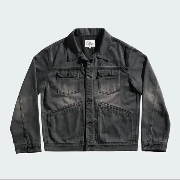 [BUNJANG] Calico Denim Jacket / 칼리코 데님 자켓