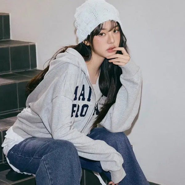 [BUNJANG] Rollero Hooded Zip-Up / 로라로라 후드집업