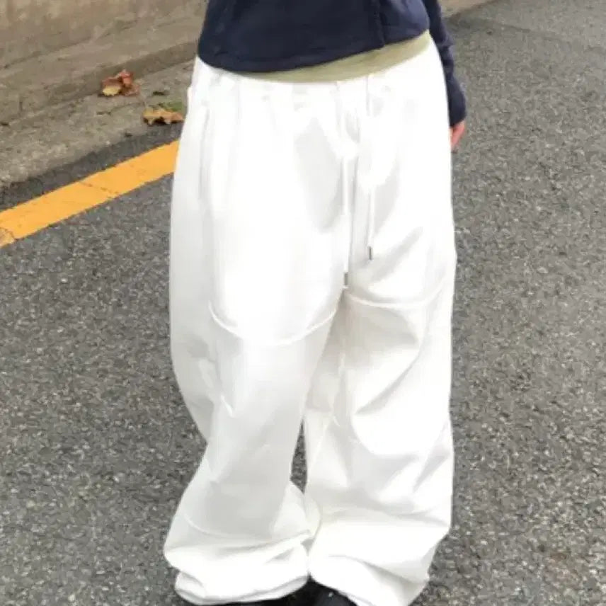 [BUNJANG] Wide Jogger Pants / 와이드 조거 팬츠