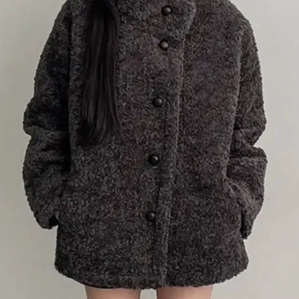 [BUNJANG] Teddy Fleece Zip-Up Jacket / 뽀글이 덤블 퍼 자켓