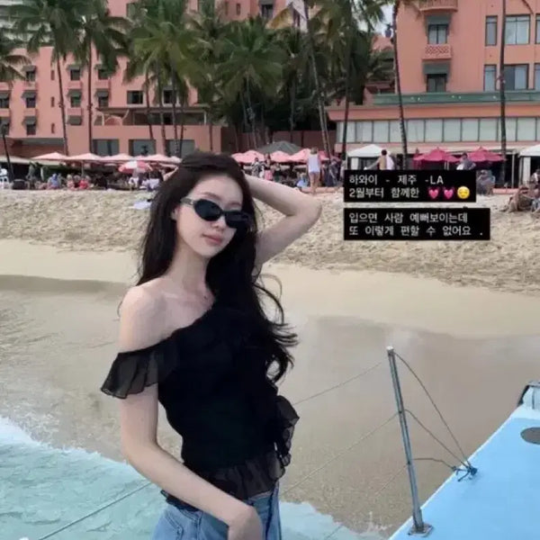 [BUNJANG] Replain Ruby Blouse Black M / (택달린 새상품)르플레인 ruby blouse 블랙 M
