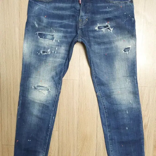 [BUNJANG] Dsquared2 City Biker Jeans Patch Denim 46 / 정품 디스퀘어드 덧댐패치 시티 바이커진 청바지 46