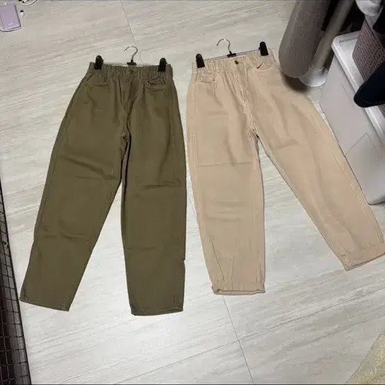 [BUNJANG] H&M Cotton Pants Khaki/Beige / 면바지 카키/베이지 H&M