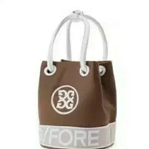 [BUNJANG] G/FORE Bucket Bag Brown/Green/White / G/FORE 버킷백 브라운/그린/화이트