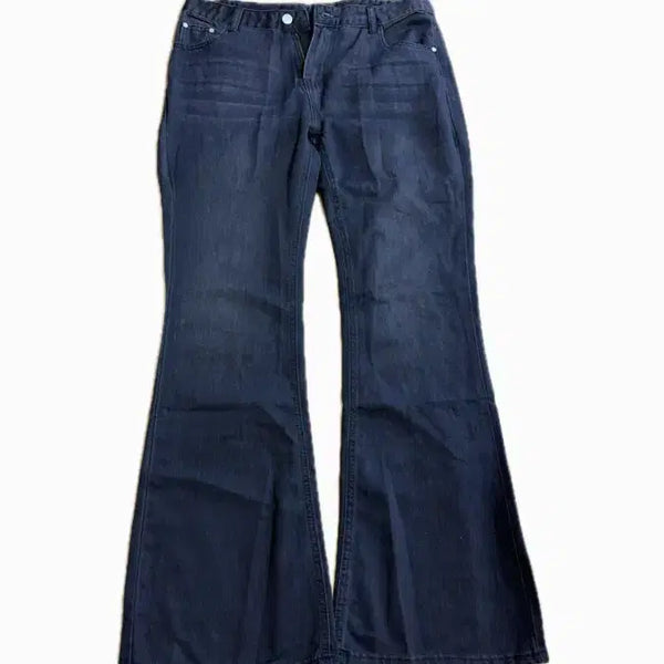 [BUNJANG] Colored Bootcut Black Jeans / 유색 부츠컷 블랙 청바지