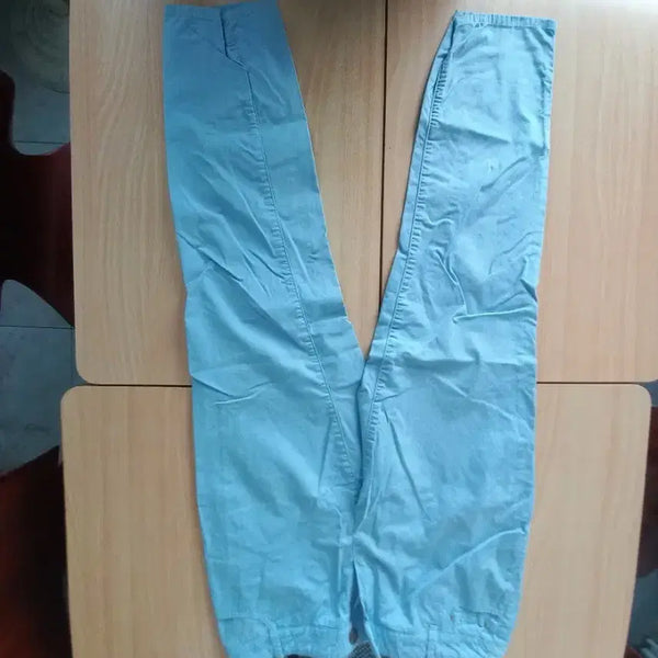 [BUNJANG] HAZZENE Wolf Women's Blue Sky Cotton Pants / 해지스 여성용 바지 블루 스카이