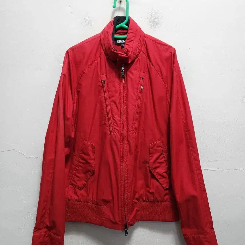 [BUNJANG] DKNY Waterproof Zip-Up Jacket Red / DKNY 방수 집업 자켓 레드
