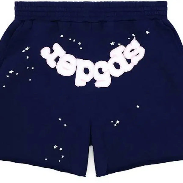 [BUNJANG] Sp5der OG Web Logo Sweat Shorts Navy / Sp5der OG Web Logo Sweat Short Navy
