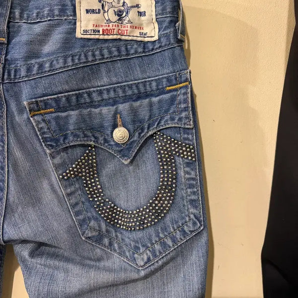 [BUNJANG] True Religion Embellished Bootcut Jeans / 트루릴리전 찡 부츠컷 청바지
