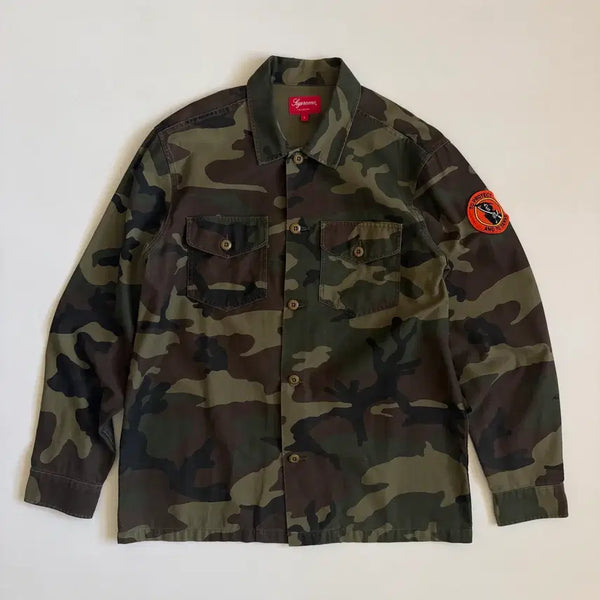 [BUNJANG] Supreme Camo Work Shirt Jacket / Supreme 슈프림 카모 워크 셔츠 자켓