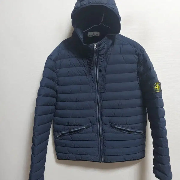 [BUNJANG] Stone Island Lightweight Padded Jacket Navy / 스톤아일랜드 경량 패딩 네이비