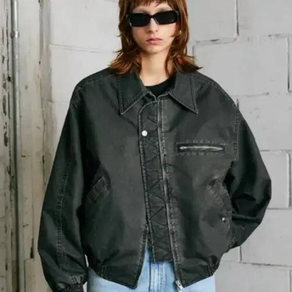 [BUNJANG] (L)MMIC Insert Bomber Jacket / (L)MMIC 인서트 봄버 자켓 판매