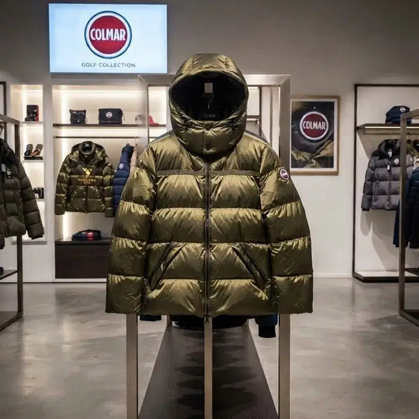 [BUNJANG] Kolmar Khaki Goose Down Padding Jacket (Size 100) with Thindown / [새상품] 콜마 골프 신다운(THINDOWN) 카키 구스다운 패딩 (100 사이즈)