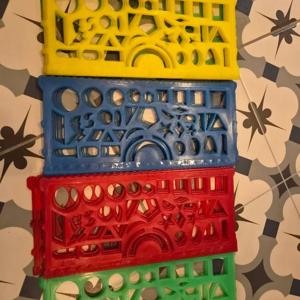 [BUNJANG] Vintage Retro Shape Stencil Set (4 Pieces) / 빈티지 레트로 모양자 4p